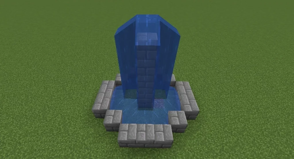 Fountain in Minecraft. CC-BY-SA-NC Fandom